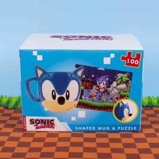 SONIC - Gift Box - Mug 300ml + Puzzle 100 Pc