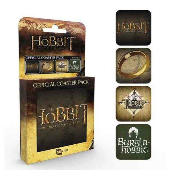 THE HOBBIT - Official Coaster ( onderzetter ) Pack - Mix
