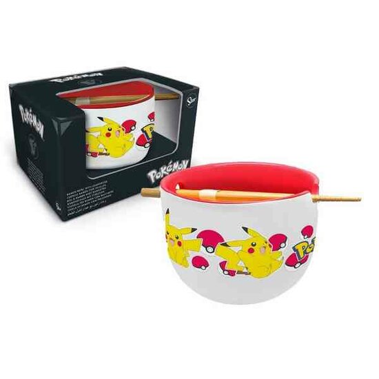 POKEMON - Pikachu - Ramen Bowl with Chopstick - 450 ml