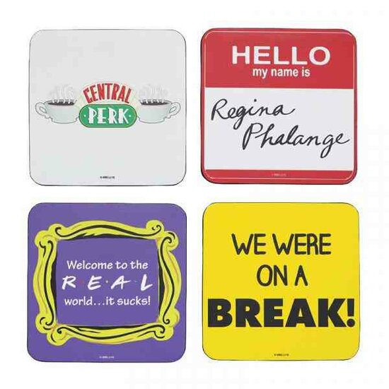 FRIENDS - Set of 4 coasters - Quotes