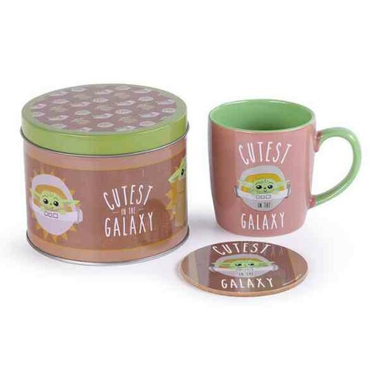 Star Wars The Mandalorian Baby Yoda Cutest Metalen Blik Geschenkset