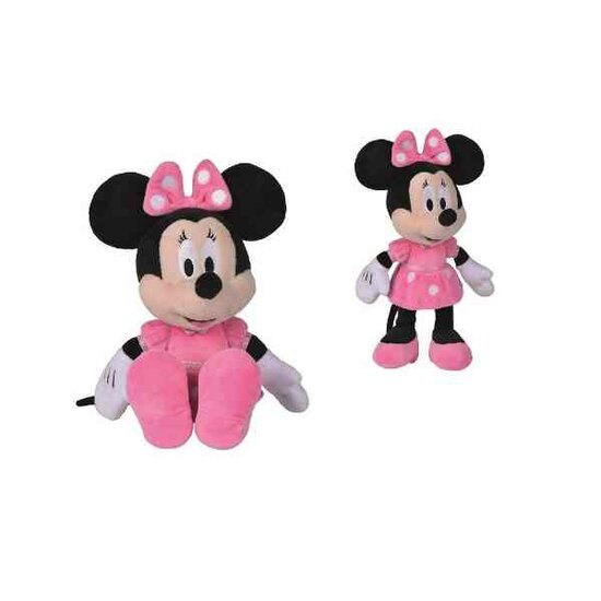 Disney - Minnie Mouse - Hot Pink Dress - 25 cm - Pluche - Roze - Alle leeftijden - Knuffel