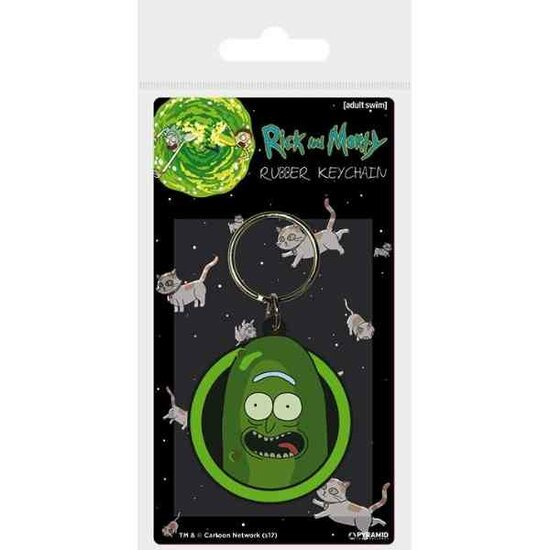 RICK &amp; MORTY - Rubber Keyring - Pickle Rick - Sleutelhanger