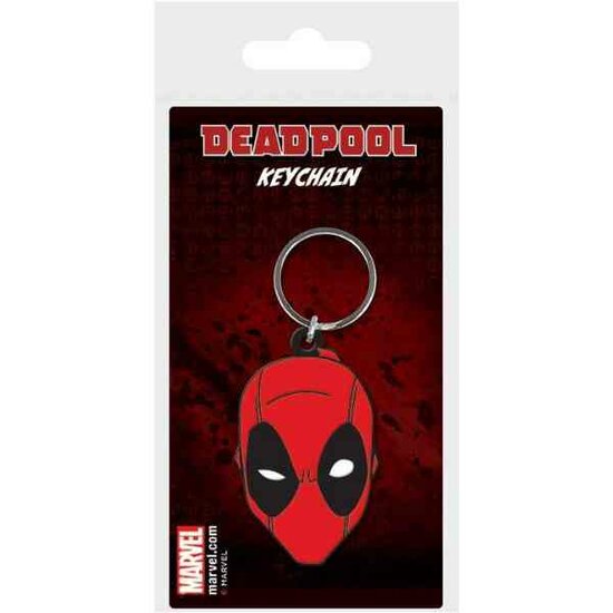 DEADPOOL - Rubber Keychain - Face / Sleutelhanger
