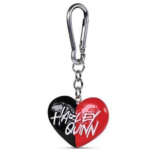 DC COMICS - Harley Quinn Heart - 3D Keychain / Sleutelhanger 