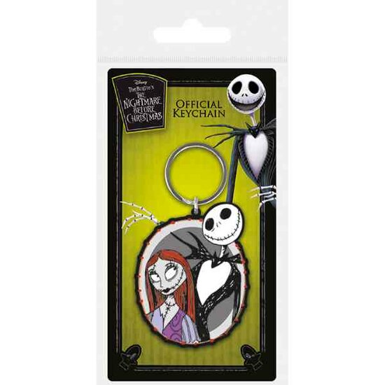 NBX - Rubber Keychain- sleutelhanger  - Jack &amp; Sally