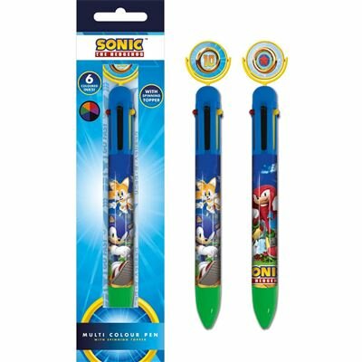 SONIC - Ring Spin - Multi Colour Pen
