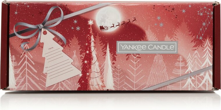 Yankee Candle Tea Lights &amp; Glass Holder Christmas Gift Set