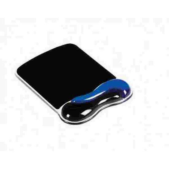 Mousepad Duo Gel Wave Blauw Zwart