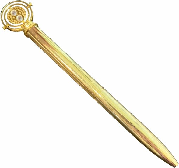 Harry Potter Metallic Pen with 3D Charm Time Turner