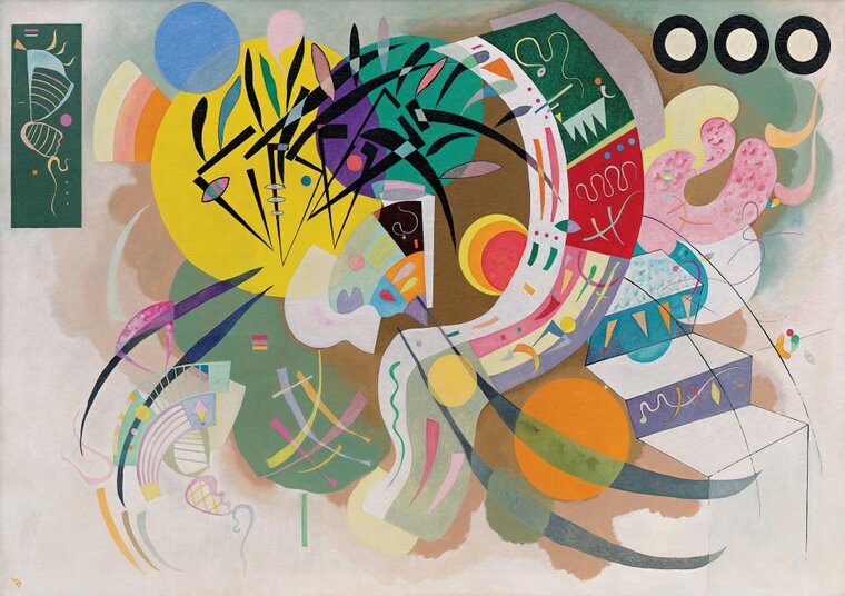 Wassily Kandinsky - Dominant Curve, 1936 - Puzzel -1500 stukjes