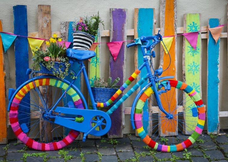 My Beautiful Colorful Bike - - Puzzel 1500 Stukjes