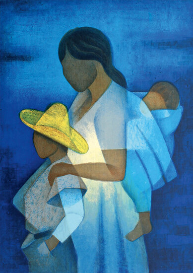  Louis Toffoli - La M&egrave;re et les Enfants, 1973 - Puzzel - 1000 Stukjes