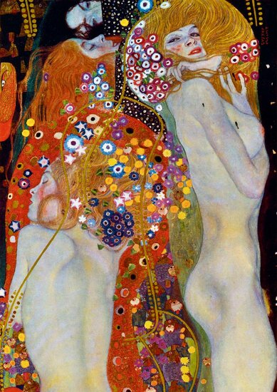 Gustave Klimt - Water Serpents II, 1907 - puzzel - 1000 stukjes