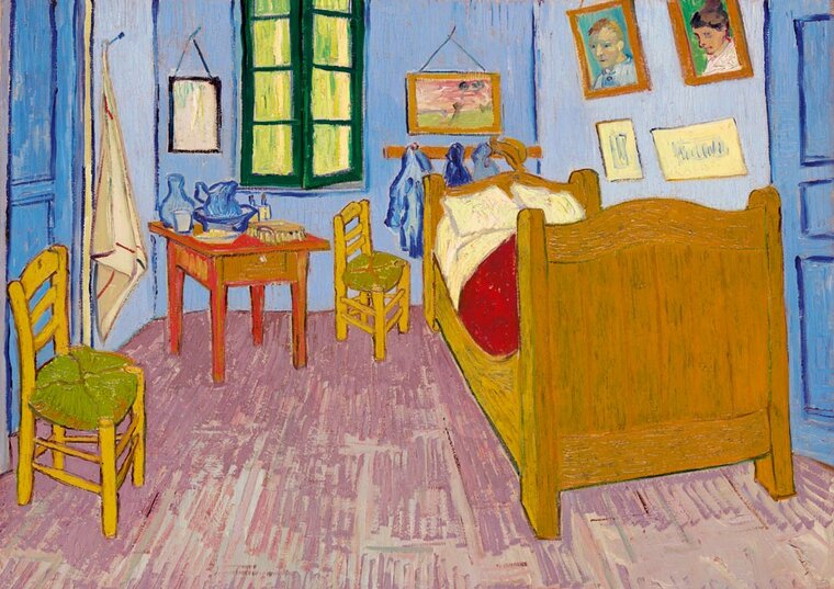 Vincent Van Gogh - Bedroom in Arles, 1888 - Puzzel 1000 Stukjes