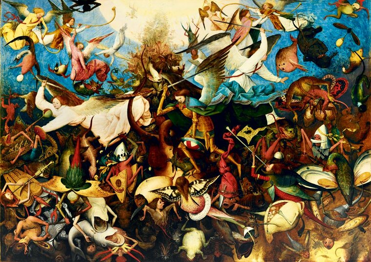 Pieter Bruegel the Elder - The Fall of the Rebel Angels, 1562 - Puzzel 1000 Stukjes