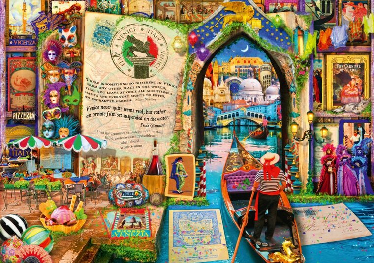 Life is an Open Book Venice  - Puzzel 1000 Stukjes
