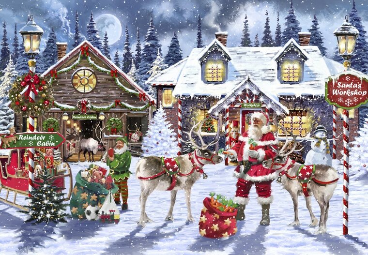Santa&#039;s Workshop  Puzzel 1000 stukjes