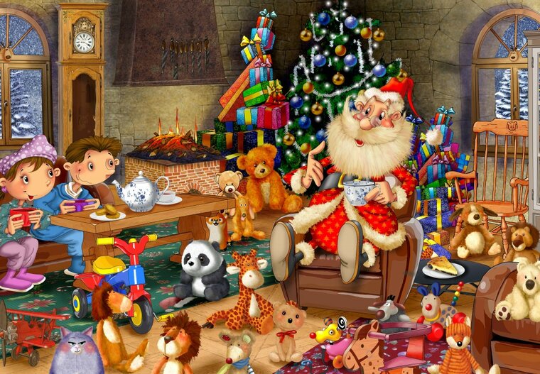 Go&ucirc;ter de No&euml;l   Puzzel 1000 stukjes