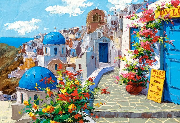 Spring in Santorini Puzzel 2000 stukjes