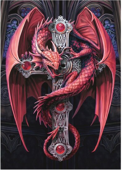 Anne Stokes - Gothic Guardian Puzzel 2000 Stukjes Bluebird