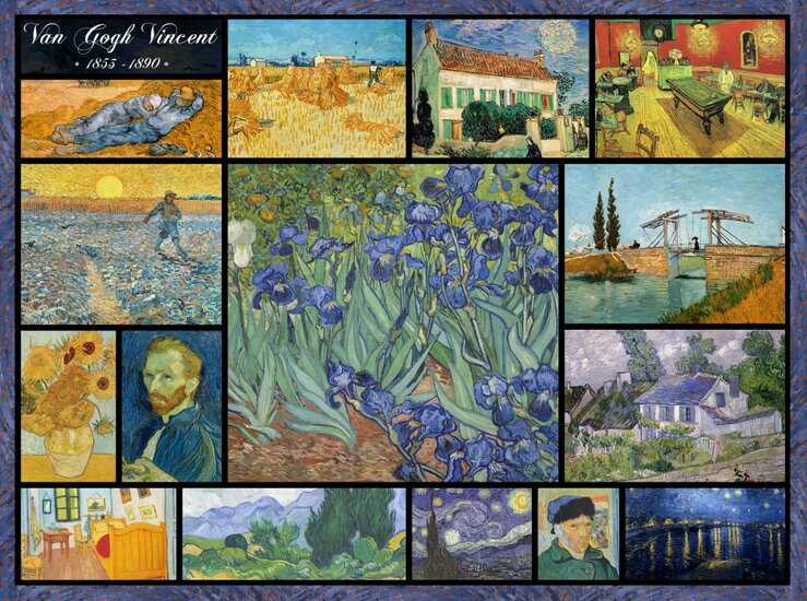 Collage - Vincent Van Gogh - Puzzel 2000 Stukjes