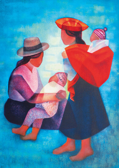 Louis Toffoli - Famille P&eacute;ruvienne, 1986 Puzzel 1000 Stukjes