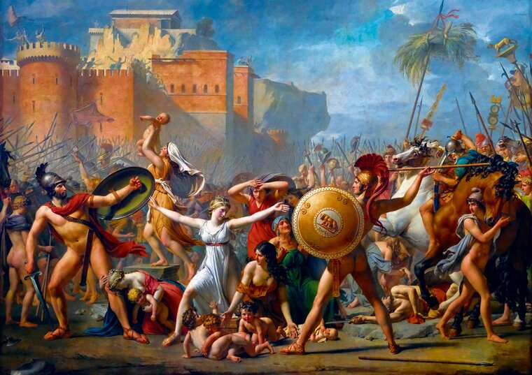 Jacques-Louis David - The Intervention of the Sabine Women, 1799 - Puzzel - 1000 Stukjes