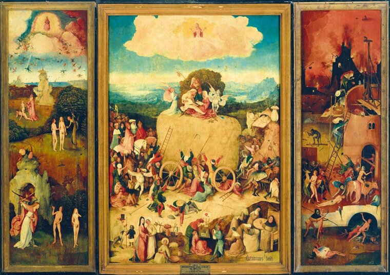 Bosch - The Haywain Triptych - Puzzel - 1000 Stukjes