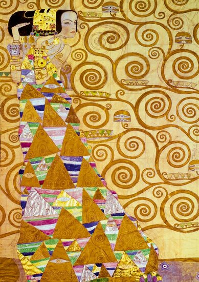Gustave Klimt - The Waiting, 1905 - Puzzel - 1000 Stukjes