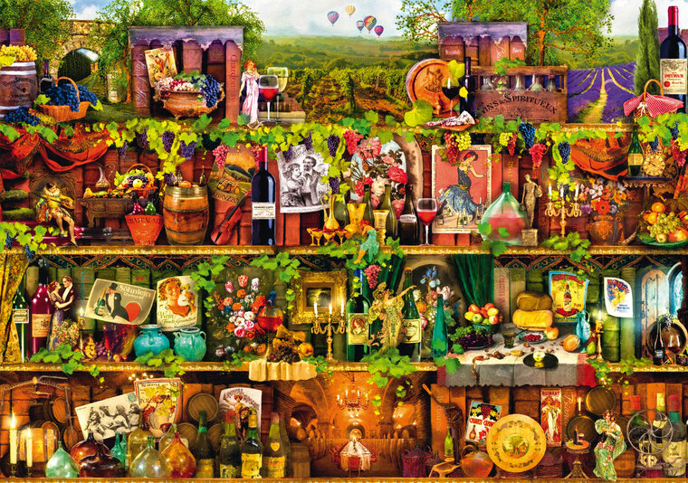Wine Shelf - Puzzel - 1000 Stukjes