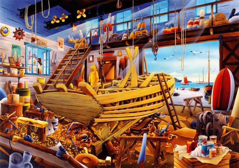Boat Yard - Puzzel - 1000 Stukjes