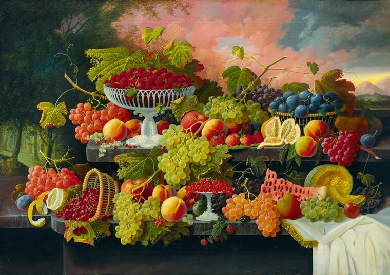 Severin Roesen - Still Life, 1867 - Puzzel - 1000 Stukjes  