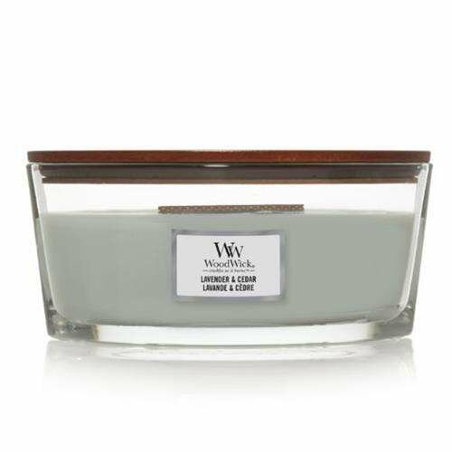 Woodwick Lavender &amp; Cedar Ellipse Candle