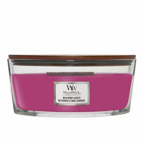 Woodwick Wild Berry &amp; Beets Ellipse Candle