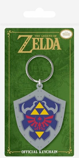 Sleutelhanger - The Legend of Zelda: Hylian Shield - rubber - metalen ring