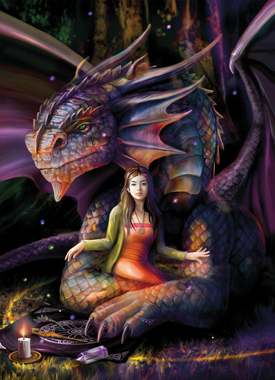 Anne Stokes - Spirit Dragon Puzzel 1000 Stukjes