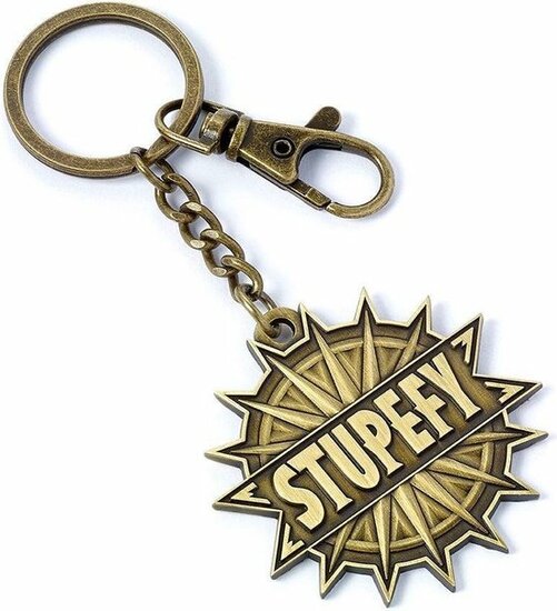 Fantastic Beasts Keychain / Sleutelhanger Stupefy (antique brass plated)