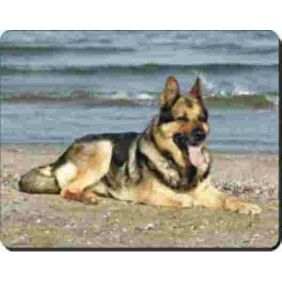 Duitse Herder op het strand muismat