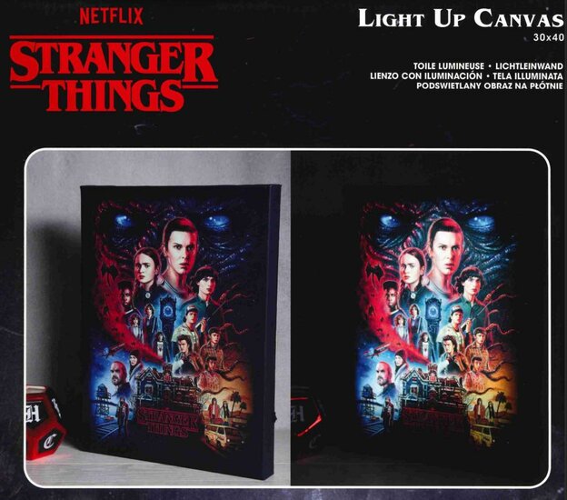 STRANGER THINGS - Vecna - Light Canvas 40X30 Cm
