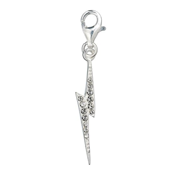 HARRY POTTER - Lightning Bolt - Crystals Clip on Charm for Bracelet