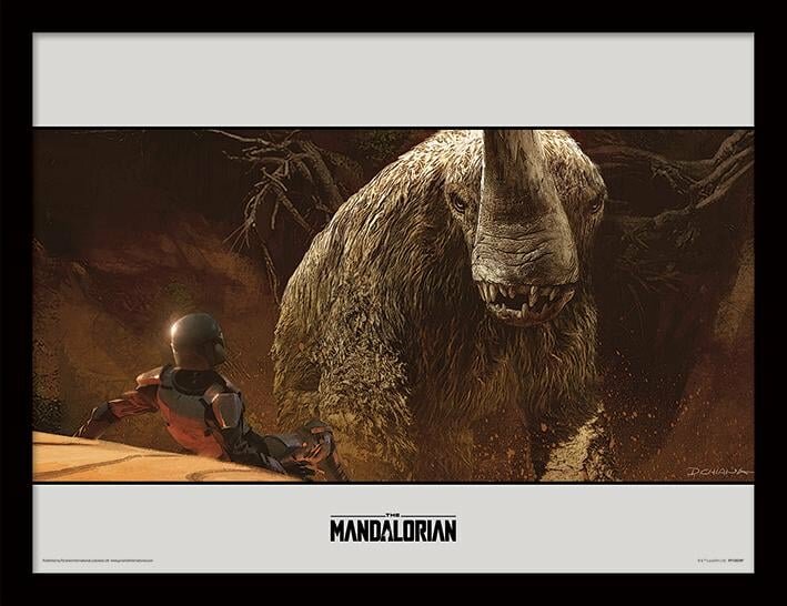 STAR WARS - The Mandalorian Rescue - Framed Print 30x40cm