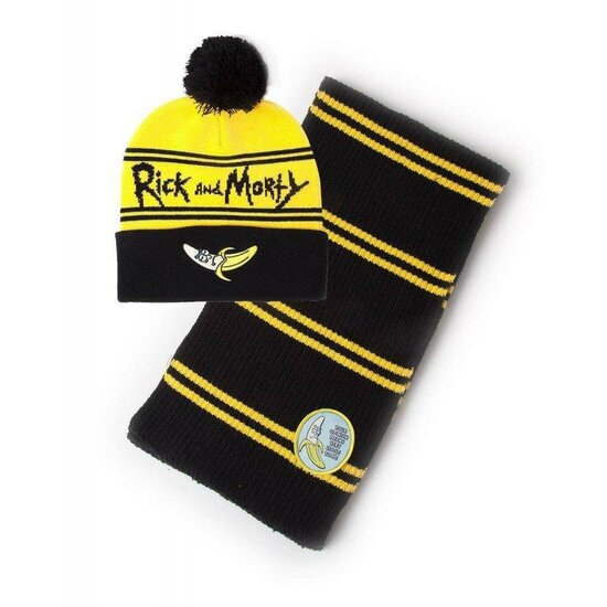 RICK &amp; MORTY - Beanie &amp; Scarf