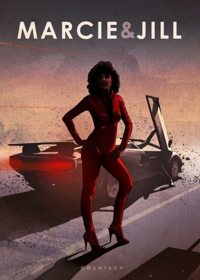 CAR LEGEND - Magnetic Metal Poster 45X32 - Marcie &amp; Jill