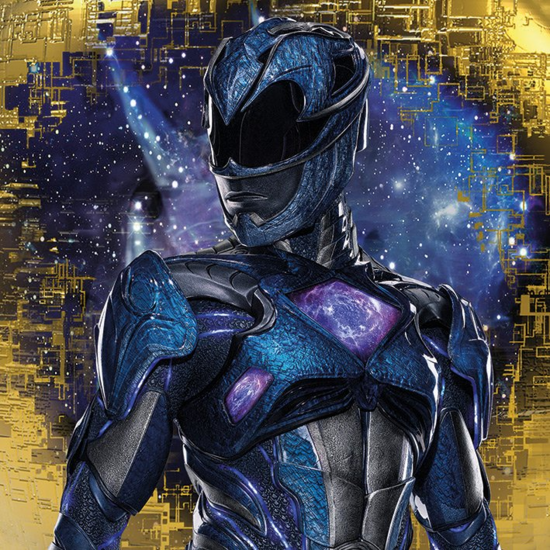 POWER RANGERS MOVIE - Canvas 40X40 &#039;18mm&#039; - Blue Ranger Pose