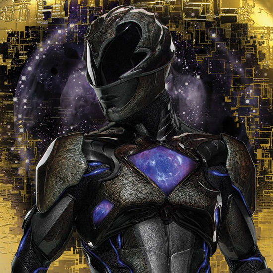 POWER RANGERS MOVIE - Canvas 40X40 &#039;18mm&#039; - Black Ranger Pose