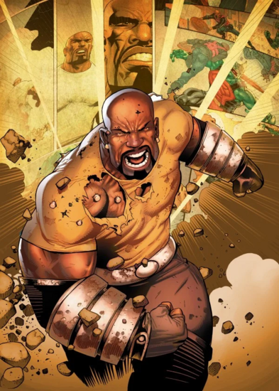 MARVEL ALL NEW - Magnetic Metal Poster 45x32 - Luke Cage (M)