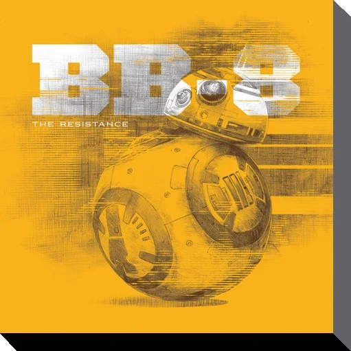 STAR WARS - Canvas 40X40 &#039;38mm&#039; - Episode VII - BB-8