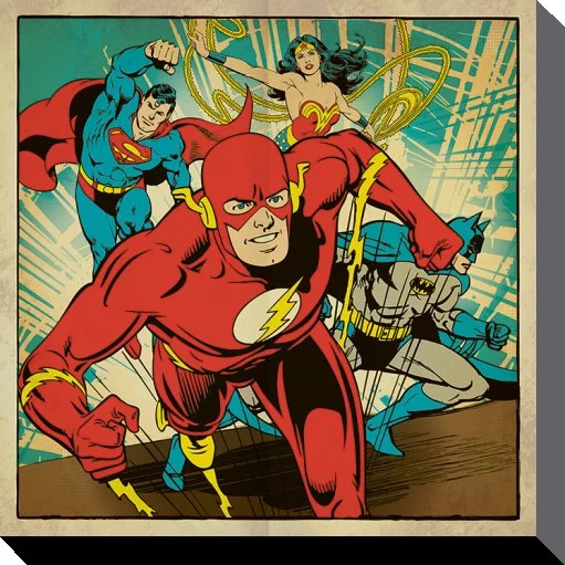 DC COMICS - Canvas 40X40 &#039;38mm&#039; - Heroes Together