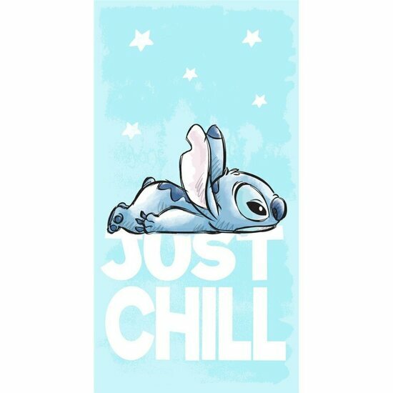 LILO &amp; STITCH - Just Chill - Beach Towel 100% Polyester - 70x140cm